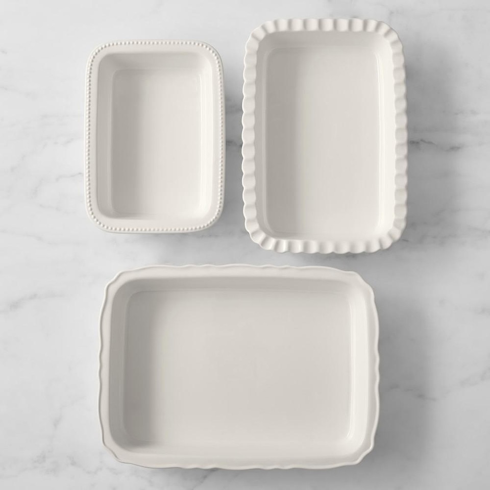 Williams Sonoma Stoneware Rectangular Bakers, Set of 3 Williams